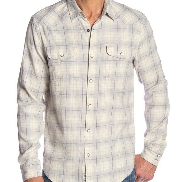 Lucky Brand Other - Lucky Brand Plaid Snap Button Classic Fit Western